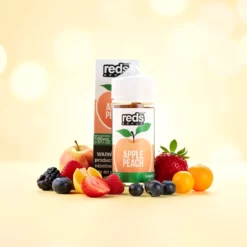 7 Daze Reds Apple Peach eJuice 100ml 3mg