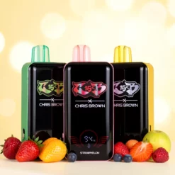 Chris Brown CB15K 15K Puffs Wireless Charging Vape LED