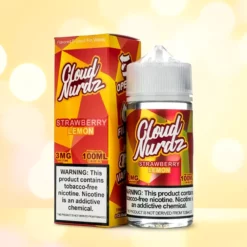 Cloud Nurdz USA E-Liquid - Strawberry Lemon - 100ml 3/6mg