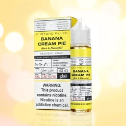 Glas Basix E-Liquid - Banana Cream Pie - US-Made Custard Filled