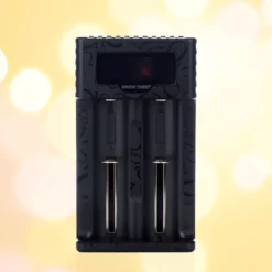 Hohm Tech Onyx Ohm 2-Bay Charger with USB-C & Matrix Display